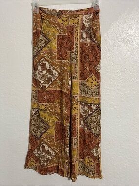 Rip Curl Pants Womens Size XS Multicolor Floral Cropped Beach Travel Logo # 792
